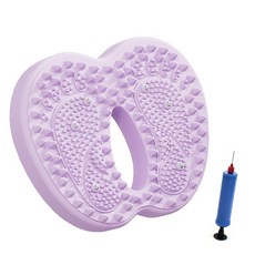 천국의계단 지압 에어 스텝퍼 무소음 가정용 다이어트 스텝밀 홈트 운동기구 [에어펌프 증정], 보라색