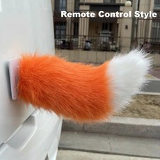 푹신한 리모컨 전동 자전거 꼬리 자동차 움직이는 자가 접착식, 1개, 3. Orange White