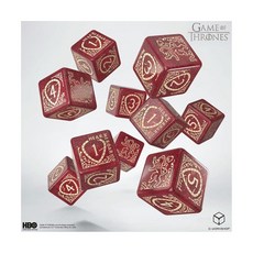 Q-Workshop 왕좌의 게임 라니스터 10xD6 주사위 세트 - 만 14세 이상, Q-Workshop, 왕좌의 게임 라니스터 10xD6