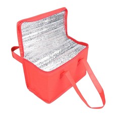 쿨러백 휴대용 누수 방지 소프트 쿨러 팩 방수 단열 쿨러백, 빨간., 가운데