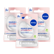 [니베아] 립케어 히알루론 로제 5.2g 3개