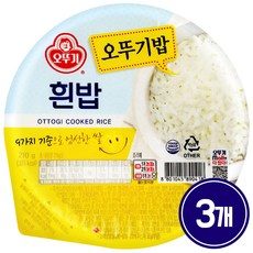 오뚜기밥 흰밥(210G), 630g, 3개