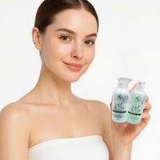 위드유스킨- 알로에워시 클렌징에멀전 2종세트 순한타입 세안제 폼클렌징 폼워시 클렌징로션 민감성피부, 1개