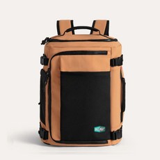 BAGSMART 登山背包 輕巧耐用 透氣舒適 多功能, 卡其棕(擴充款)