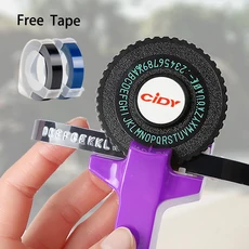 CIDY C101/C1880 엠보싱 라벨 메이커 9mm dymo/motex/cidy 3D 12965 OMEGA 리필용 타자기, 05 C101