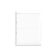 活頁紙 活頁本 20孔 26孔 B5 A5活頁夾 活頁夾 筆記本 記事本 手帳 學生 辦公室 文具 星星小舖, 1個, A5 橫線 內頁(60張), 透明