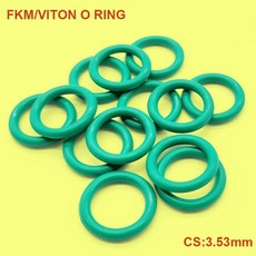 CS 53MM 개스킷 도장 고무 불소 오일 와셔 FKM 실링, ID 142.47mm (1PC), 3.53mm, 1개