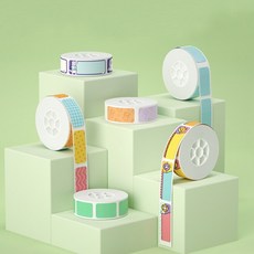 HPRT 모에모에 라벨프린터 전용 라벨지 테이프 네임스티커, 연속_바이올렛