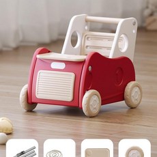 嬰兒學步車兒童多功能手推車, 紅色小推車輪子款, 1個
