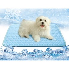 강아지 고양이 쿨매트 여름 냉감 패드 업그레이드된 개와 고양이용 자가 냉각 매트 실내 실외 자동차 어린이 성인용 두꺼운 세탁 접이식 미끄럼 방지 반려견 여름에 완벽 제품입니다, Blue, 18"*24"(small)