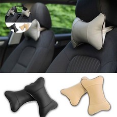 자동차베개 헤드레스트 차량용목쿠션 자동차목받침 목베개 차량, 블랙