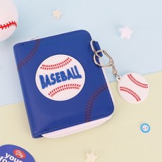 남아용 베이스볼 키링달 지갑 핸드폰 가방 초등학생 남아 선물용, 키링지갑, 1개