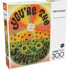 Buffalo Games - Life is Good - You're The Sunflower - 성인용 300피스 직소 퍼즐 - 게임의 밤에 완벽한 도전적인 퍼즐 - 완성 사이