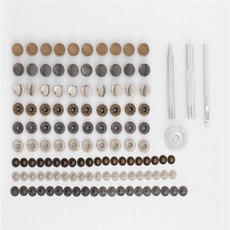 콩군하우스 셀프수선 3색 스프링도트 단추와기구세트 스냅