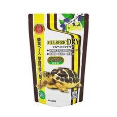 Hikari 高夠力 草食性爬蟲飼料 桑葉 碗豆纖維 善玉菌 高纖維 陸龜 鬣蜥 刺尾蜥, 1個, 陸龜健康蔬食 400G