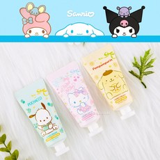 미스티 산리오 헬로키티 촉촉한 핸드크림 화장품 보습 여아 유아 학생 어린이 30ml 12개, 폼폼푸린 / 그레이프 프루츠 / 12개