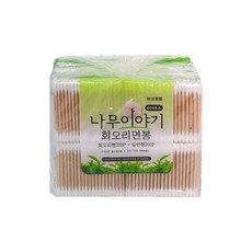 나무이야기 회오리 면봉 400p 일회용품 이쑤시게 꼬치, 1