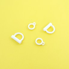 교정용 젓가락 고무링 1단계 부속품 실리콘 왼손 양손 엄지링 연습용 자기주도 단계 조절, 화이트, 6개, 교정용젓가락 고무링 (소)