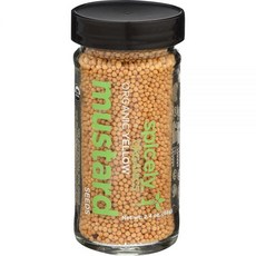 SPICELY 유기농 병 머스타드 씨드 옐로우 68g(2.4온스), 1개