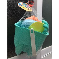 沙灘戲水C16B 8件組大號沙灘玩具 模具套裝 城堡 沙鏟 花灑 交通 海邊 泳池 沙灘戲水 戶外玩具, 1個, 城堡款- 薄荷綠色