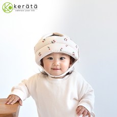 케라타 ibul 유아용 아기 머리 보호대 머리 보호 헬멧 2cm, 1개, 체리.