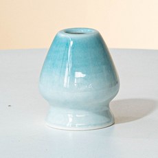 日式抹茶碗帶嘴陶瓷茶具配件茶筅立套組日式茶道, 1個, FJT茶筅立窯變藍