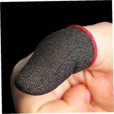 스마트폰 터치스크린 손가락커버 통기성 섬유 엄지 보호용 미끄럼방지 코팅 게이밍, 1개, 상세페이지 참조