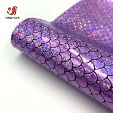 가죽원단 거울 반짝 이는 광택 PU 인조 가죽 봉제 패브릭 시트 전기 도금 DIY 가방 활 귀걸이 공예, 보라색(20cm x 120cm)