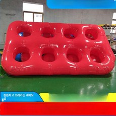 징검다리 장애물 체육대회 삼각 사다리 운동회 단체 교구 풍선 에어 바운스, 1개, 두꺼운 이중 가장자리 8구 락