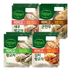 CJ 비비고 왕교자 4종 혼합 (왕교자455g+김치420g+새우315g+군만두450g 각 2봉), 1세트, 3.28kg
