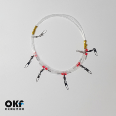 OK피싱 실전최강 한치 다단채비 오징어낚시 이카메탈 5단 거치용 OR-1025, 1개