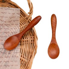 대추나무 천연 옻칠 미니 요거트 스푼, 1개