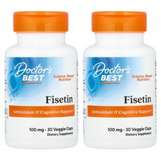 닥터스베스트 2개X Novusetin 함유 피세틴 100mg 베지 캡슐 30정, 2개
