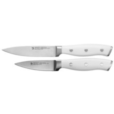 헹켈 HENCKELS Forged Accent Razor-Sharp 2피스 패링 나이프 세트 화이트 핸들 100년 이상의 숙달에 의해, HENCKELS Forged Accent Razor-S, 1개