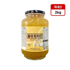 초록원 꿀유자차 S, 1개, 2kg, 1개입
