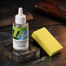 일본직구 키퍼(KeePer) 시야를 맑게 해주는 예쁜 윈도우 글라스 불소 코팅제, 불소 코팅액(50ml) + 전용 스폰지 1개