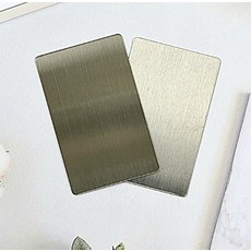 스텐 명함 고급 메탈 네임카드 스테인리스 카드 비즈니스 소품 감성 각인 전시 진열