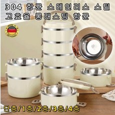 퀄리티 높은 대용량 이중 스테인레스 보온 도시락 오피스 워커 및 학생들을 위한 휴대용 밀폐식 도시락, 단층*1개+3층*1개