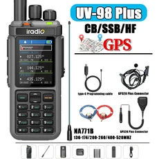 스마트밴드 스마트워치 미밴드아이라디오 UV-98 Plus GPS 무전기 APRS 10W 크로스 밴드 리피터 주파수 NOA, 01, 13 -Kit2
