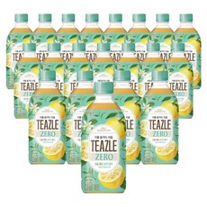 웅진 티즐제로 유자그린티500ml 20입 사무실 음료, 500ml, 20개