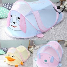 유아 모기장 아기 벌레차단 통풍 사각 매쉬 침대 캐노피, 봄이네가게 유아 캐릭터모기장 블루