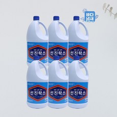 선진 락스 1박스(2리터 x 6개입) 살균 소독 악취제거 주방 식당 욕실 바닥 선진바이오