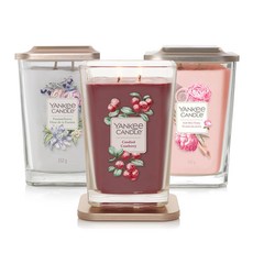 양키캔들 엘리베이션 라지자 사각캔들 모음, 552g, 1개, 그레이프바인 & 샤프란