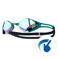 뷰 블레이드F 제로 스와이프 노패킹 미러 수경 V128SAM SKEM 수경/물안경, SKEM + 수영사랑 파우치, 1개