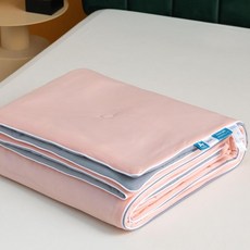 메종드라종 여름이불 시원한 쿨이불 쿨링 냉감, 핑크 그레이
