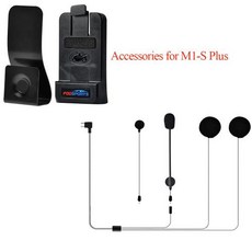 오토바이블루투스 Fodsports 오토바이 블루투스 헬멧 헤드셋 플러스용 인터콤 액세서리 에어 이어피스 이어폰 클립 포함 M1S 플러스, 3)Clip and Headset