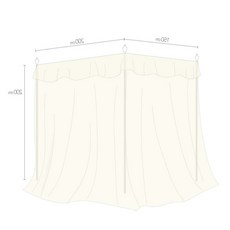 님아 커튼형 침대 모기장 150x200cm 침대형모기장
