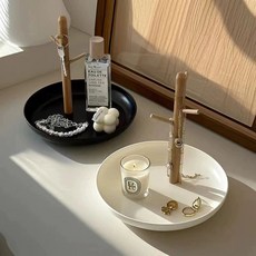 애치비 심플 인테리어 소품 악세사리 차키 보관함, 블랙, 1개