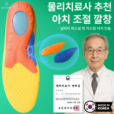 [국산+특허] 실버리 아치조절 기능성 깔창, 1세트