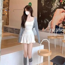 여성세트 슬림핏 3종세트 여성가디건 + 나시 + 미니스커트 NIU26031708 57